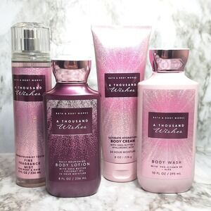 Bath and Body Works A Thousand Wishes Gift SET Full Size 4 Pc NEW